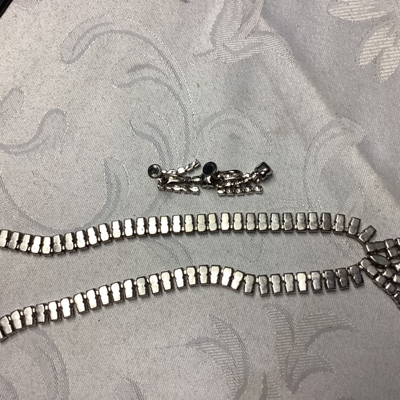 Rhinestone necklace and earrings just stunning vintage - Picture 6 of 8